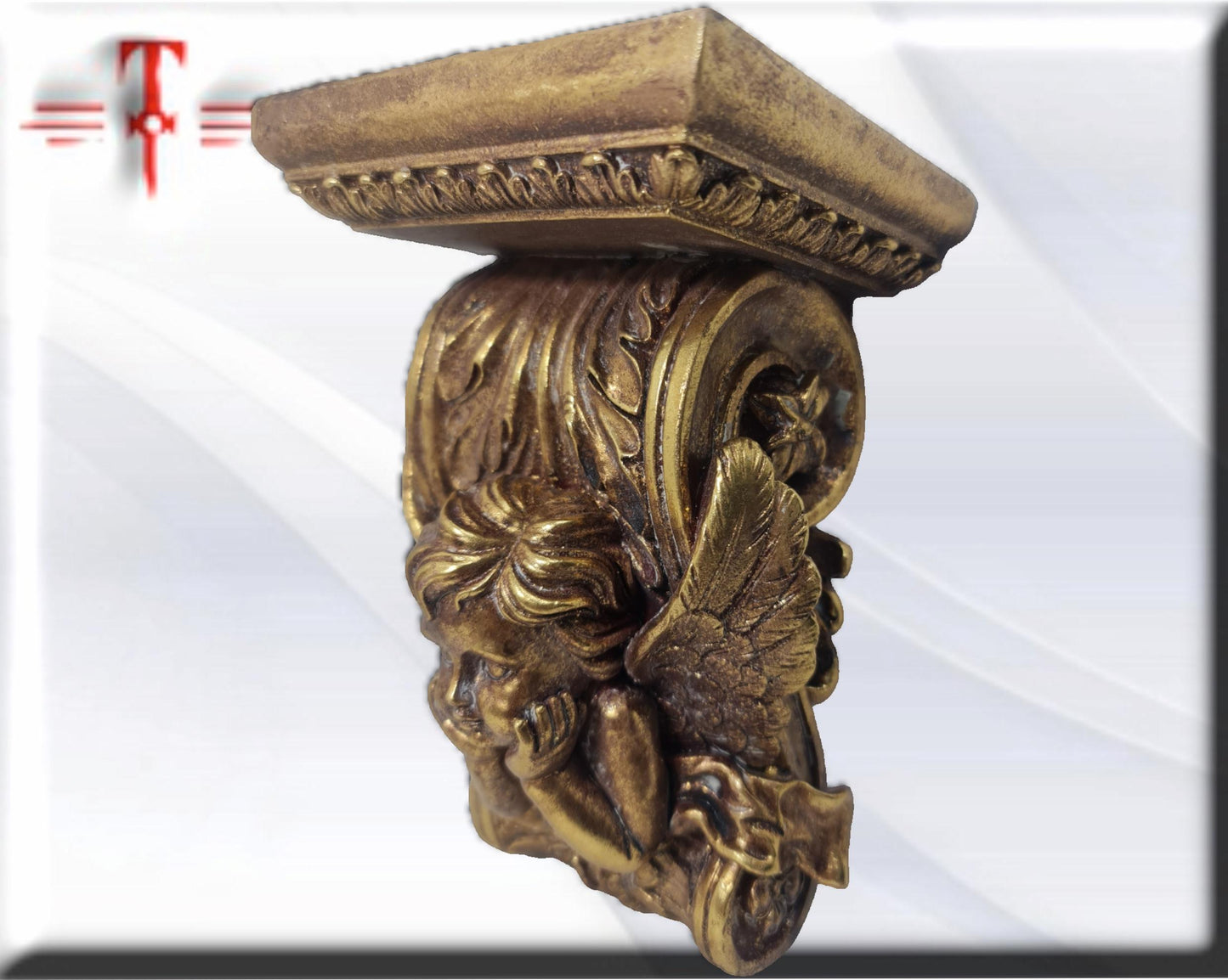 Mensula dorada para santo , Santos y Vírgenes católicos , productos Religiosos