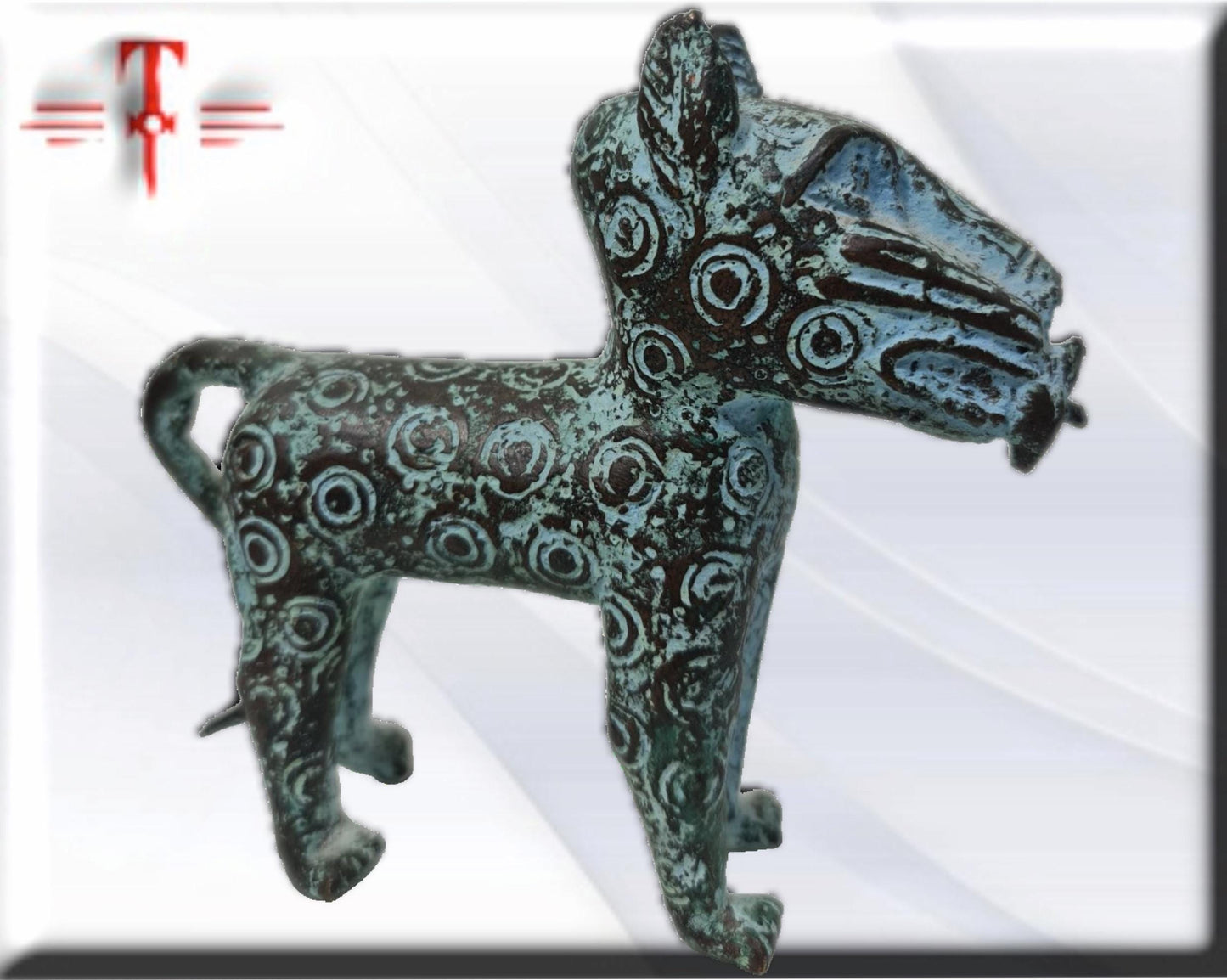Leopardo Benin , arte africano