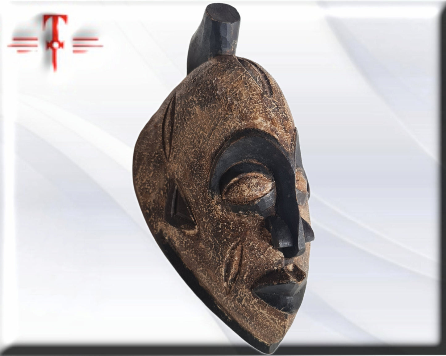 Antigua mascara Luba Congo arte africano