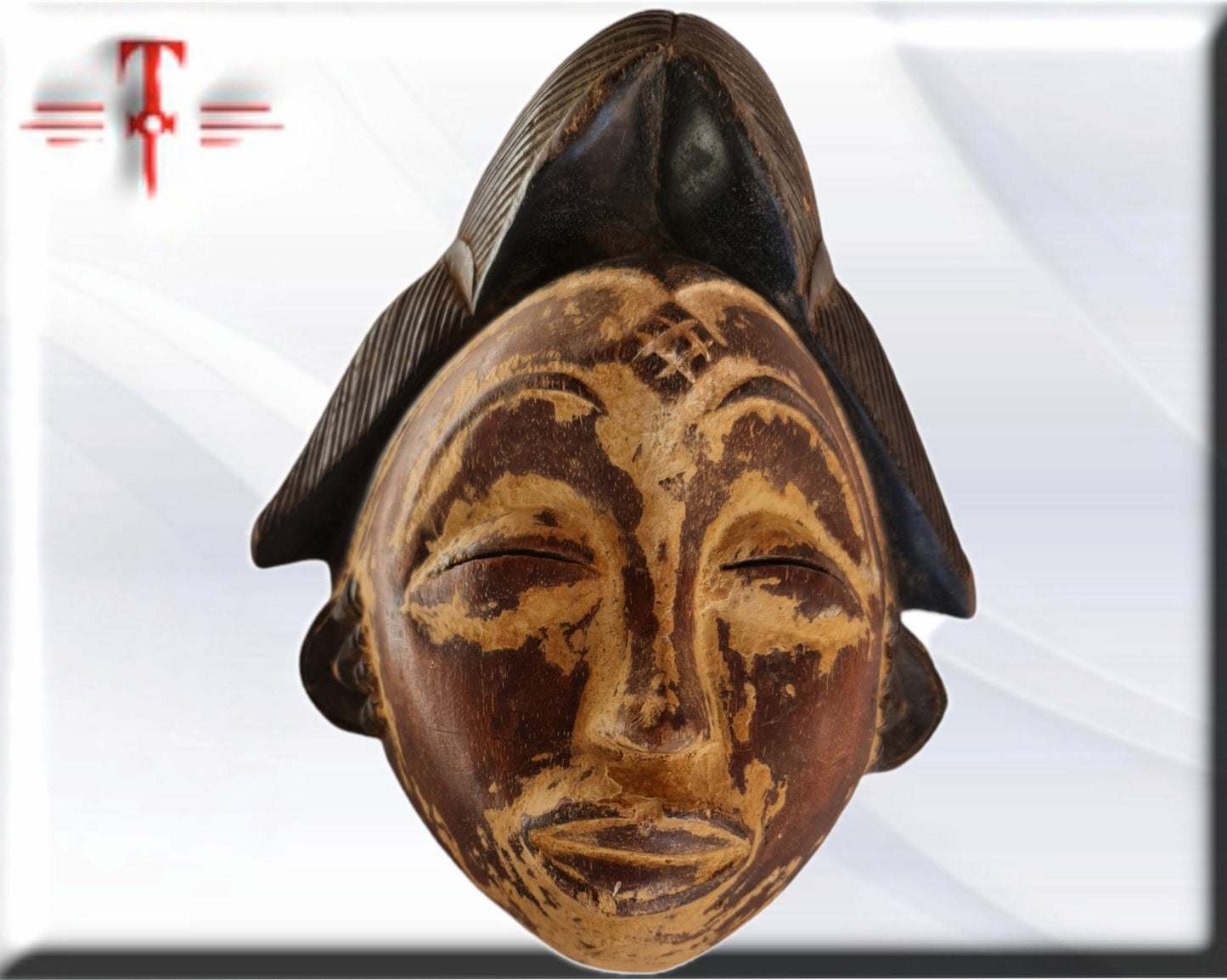 Máscara etnia Punu ( Gabon arte africano) Punu ethnic mask ( Gabon African art)