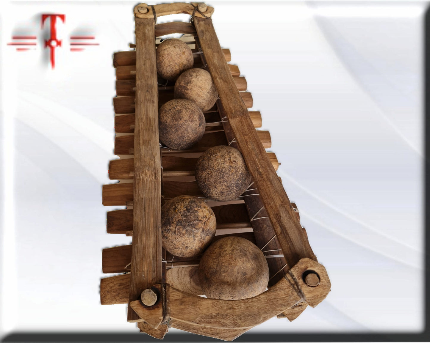 Instrumento musical balafón de 11 notas , hecho en África , arte africano , percusión