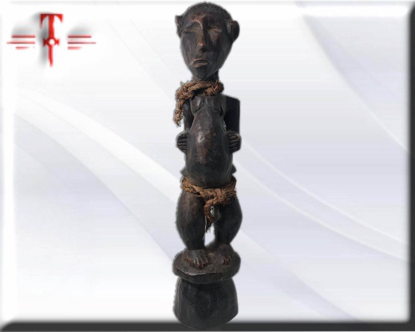 Fetiche Bakongo Congo Tribal , arte Africano , Galería de arte , hecho a mano