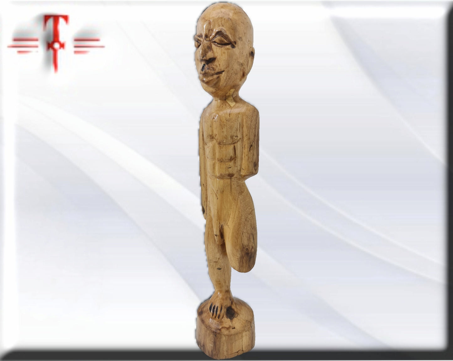 Muñeco Osaín madera - santería , yoruba, lucumí