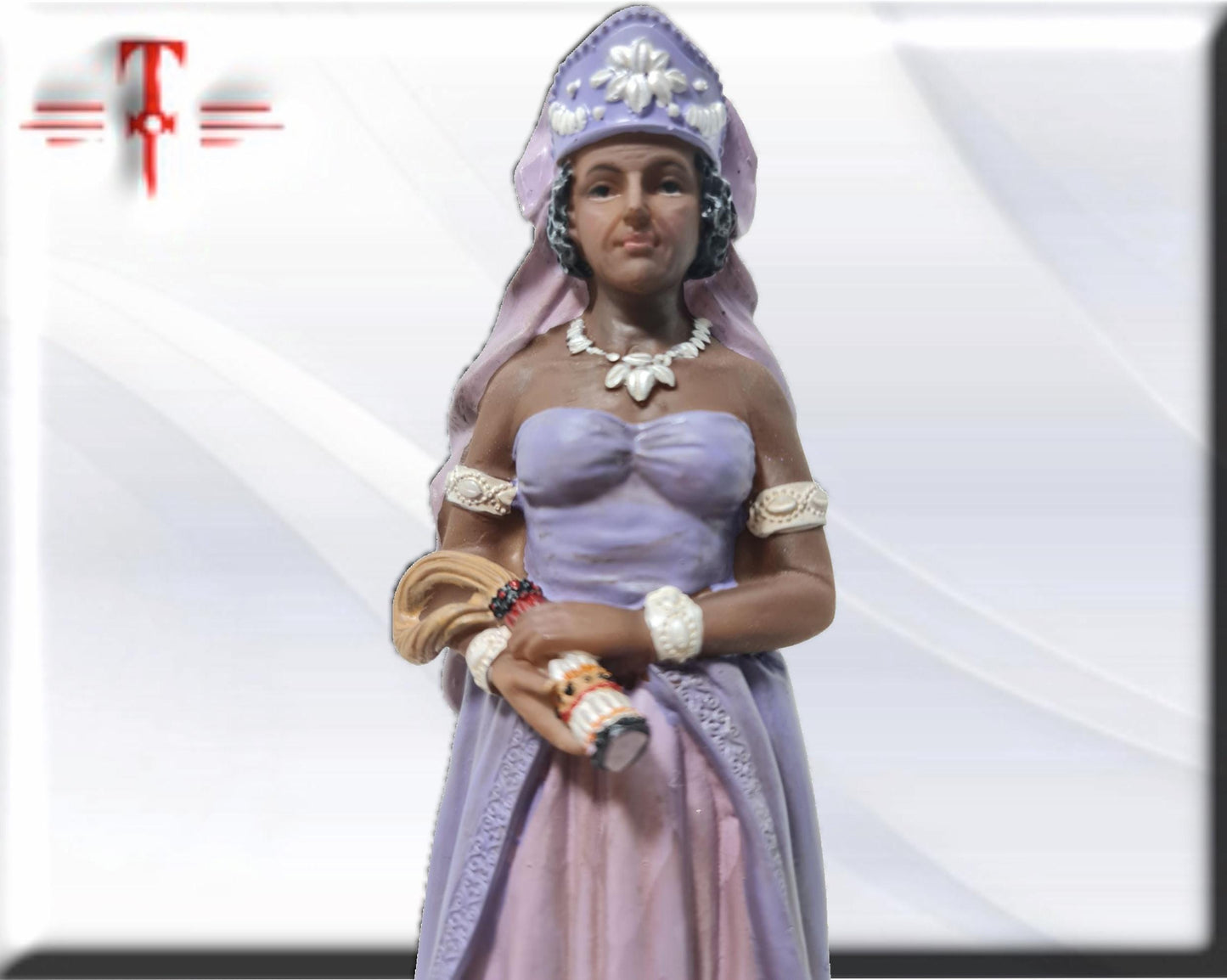 Estatua Naná Buruku , orishas de Santeria ,productos religiosos, pintada a mano