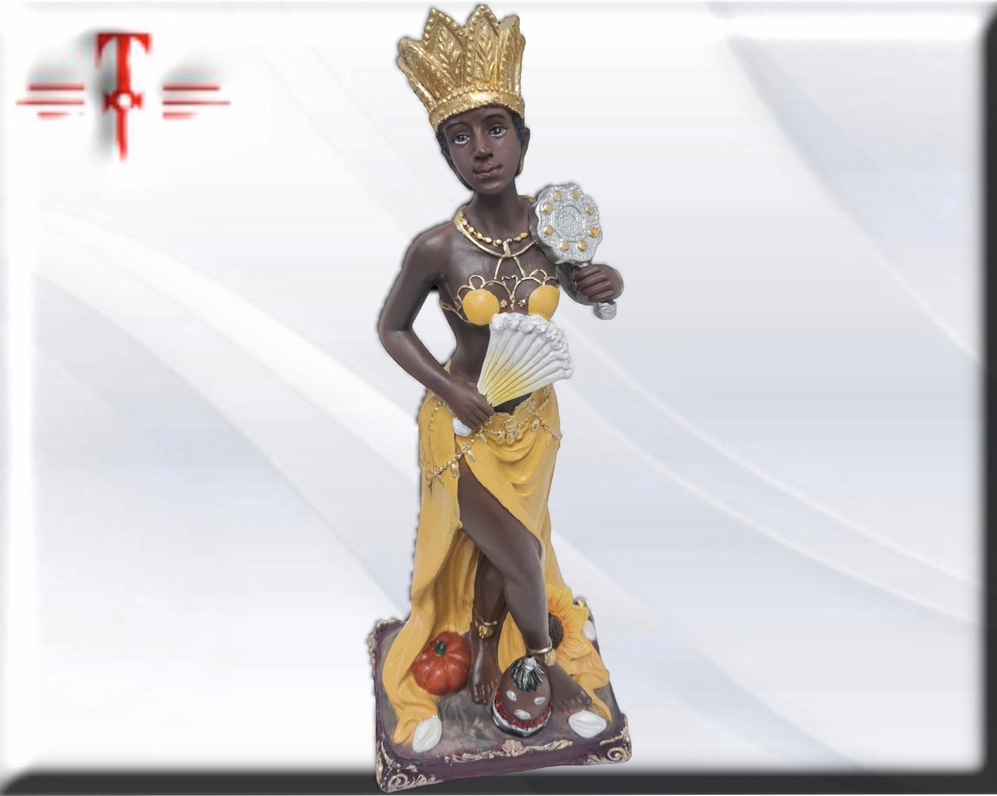 Figura de 30cm de la Orisha Oshún , santería , palo Mayombe , Diosa de las aguas dulces