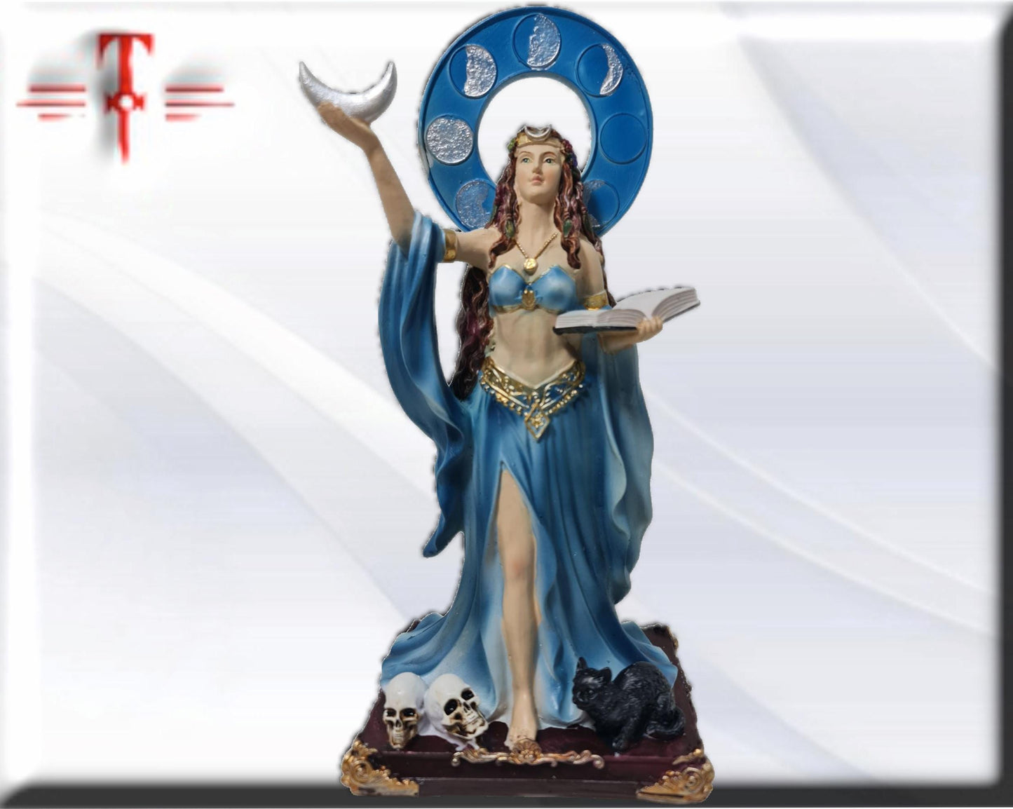 Estatua Aradia , dioses mitologicos , articulos esotéricos y religiosos , pintado a mano