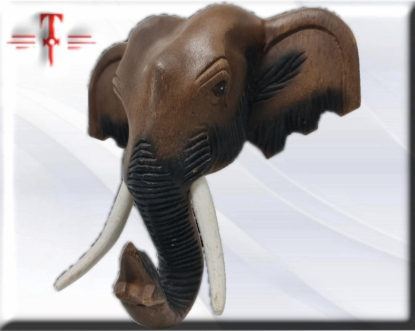 Mascara Elefante , Indonesia , hecho a mano