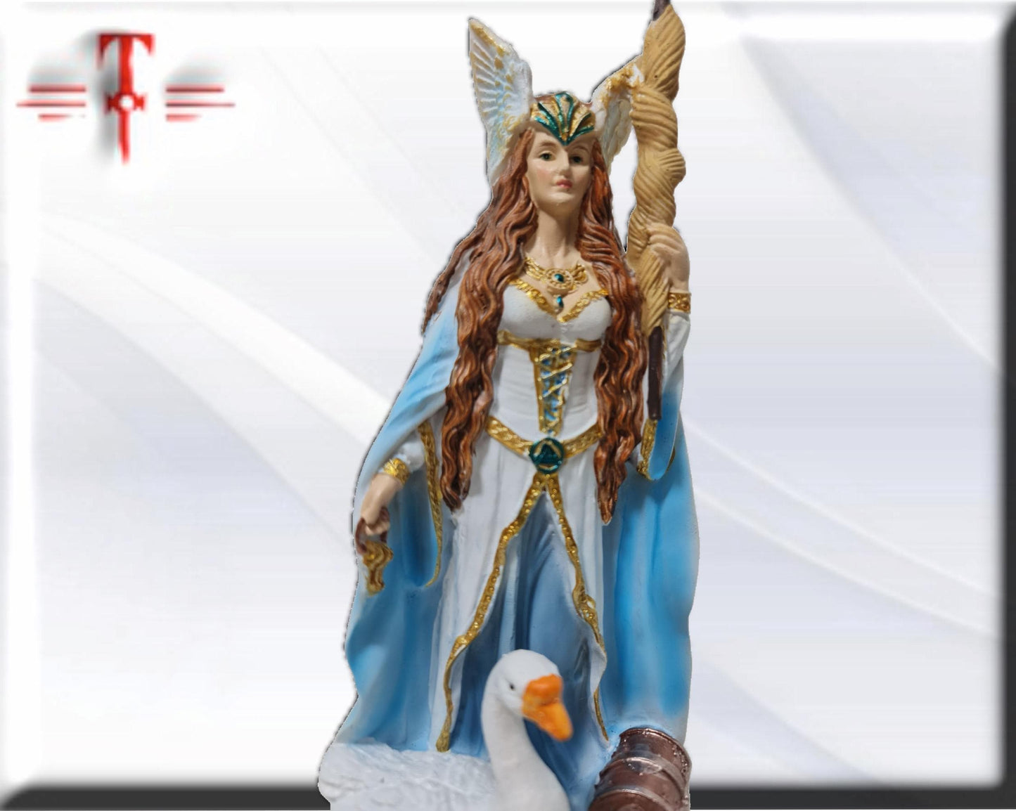 Estatua Diosa Frigg , dioses mitologicos , articulos esotéricos y religiosos , pintado a mano