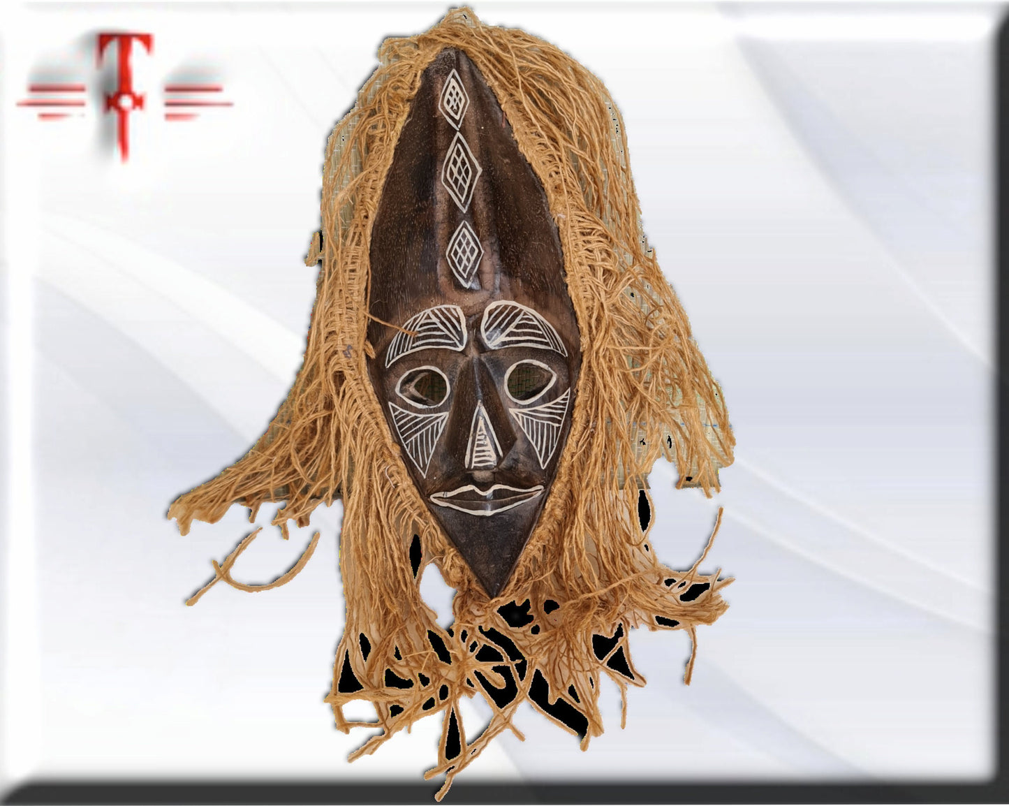 Máscara Salampusu Congo , arte Africano , Galería de arte ,