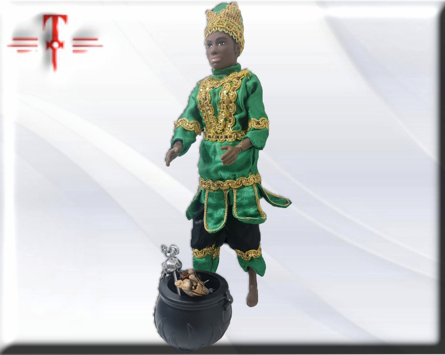 Muñeco Orisha Ogun Oggun, santería yoruba lucumí