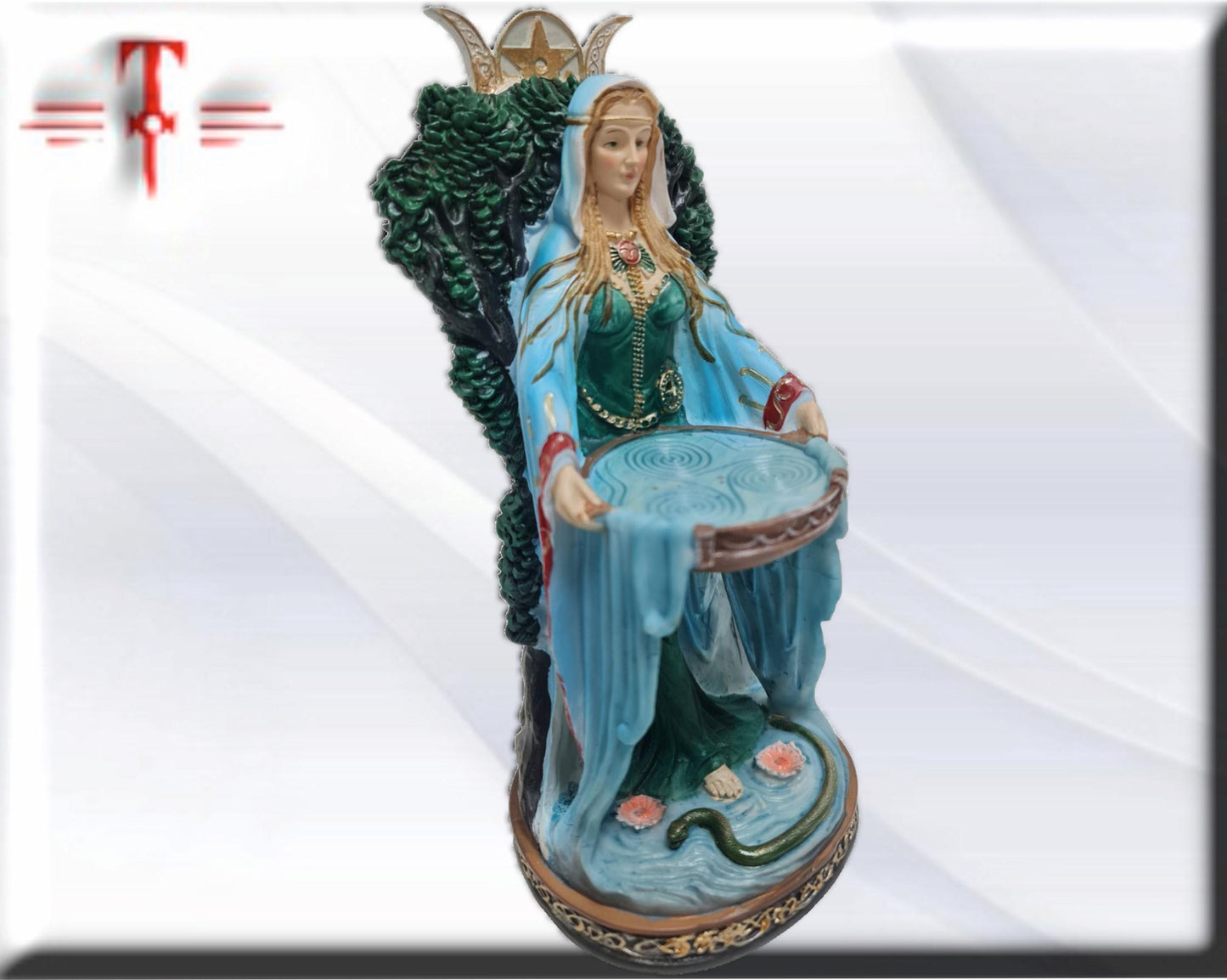 Estatua Diosa Danu , dioses mitologicos , articulos esotéricos y religiosos , pintado a mano