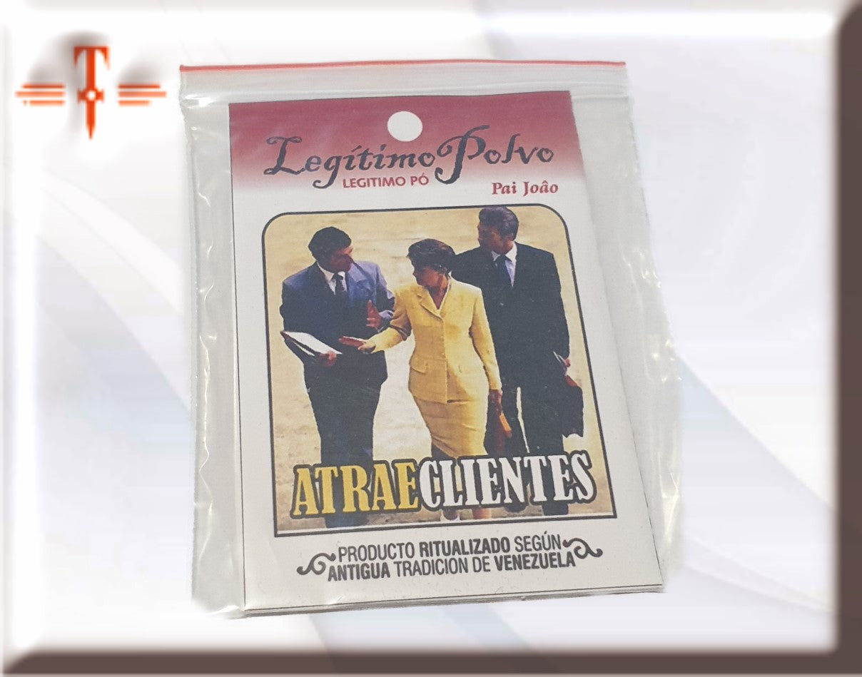 Polvos atrae clientes