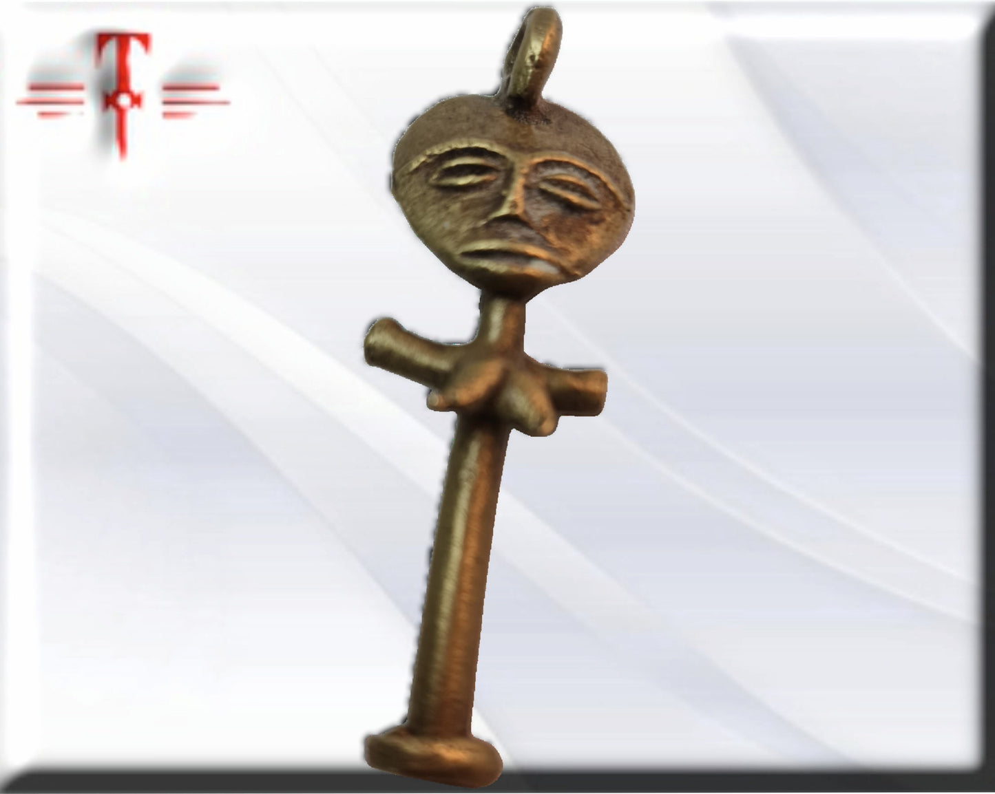 Amuleto Ashanti Akwaba Ghana fertilidad Amuletos Africanos