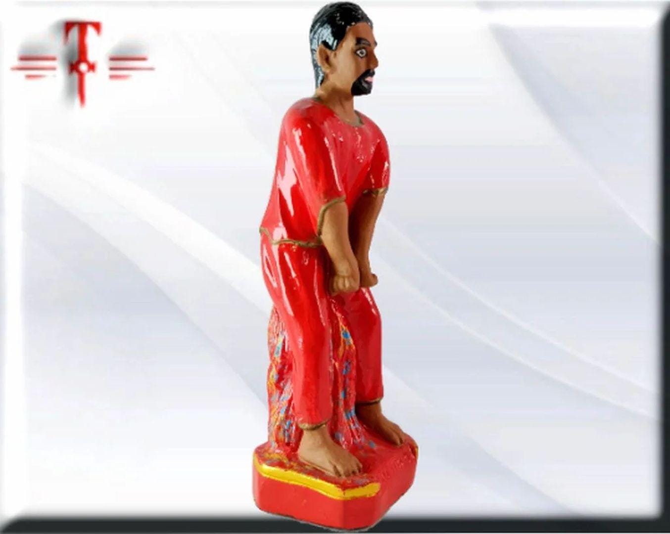Figura Yeso Exú Tiriri , Candomble , kimbisa, Umbanda