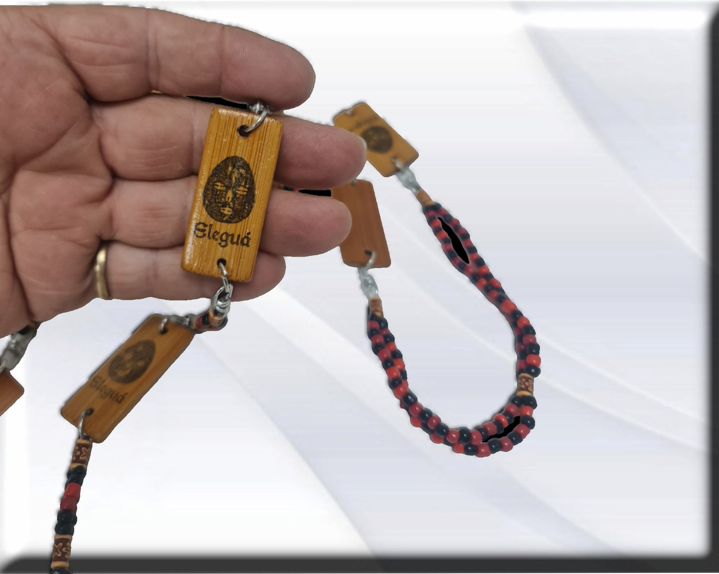 Ekuele Bambu ekwele opele de Orula Orunmila Ifá Santería adivinación Elegua