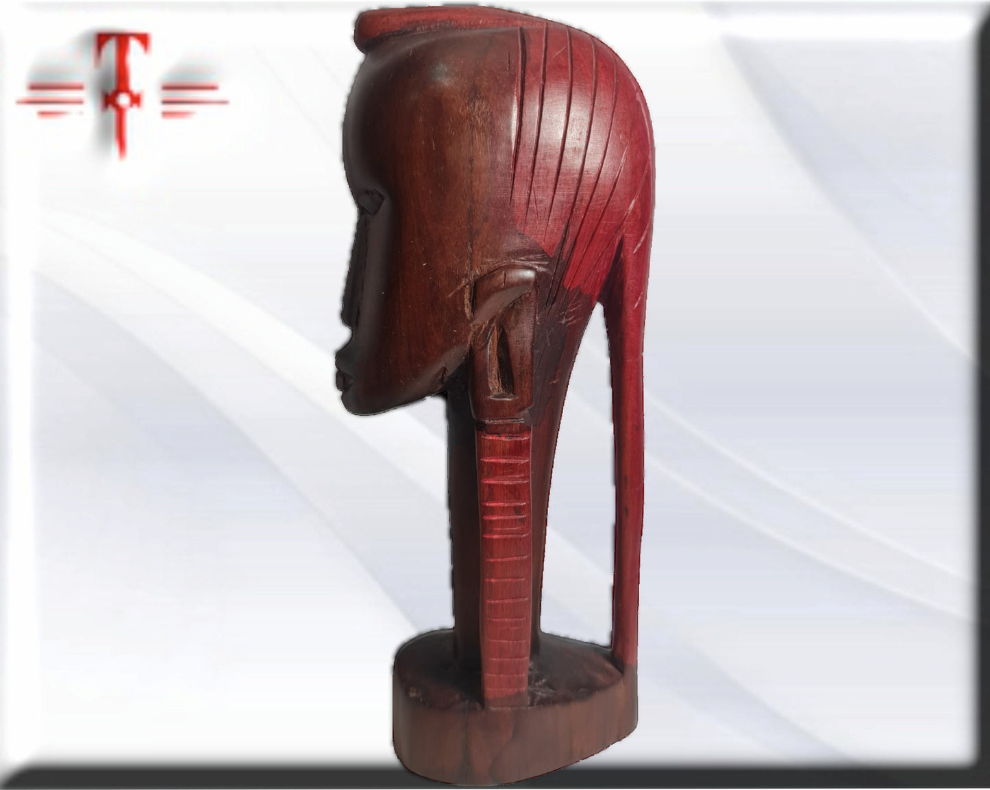 Busto guerrera africana , arte africano