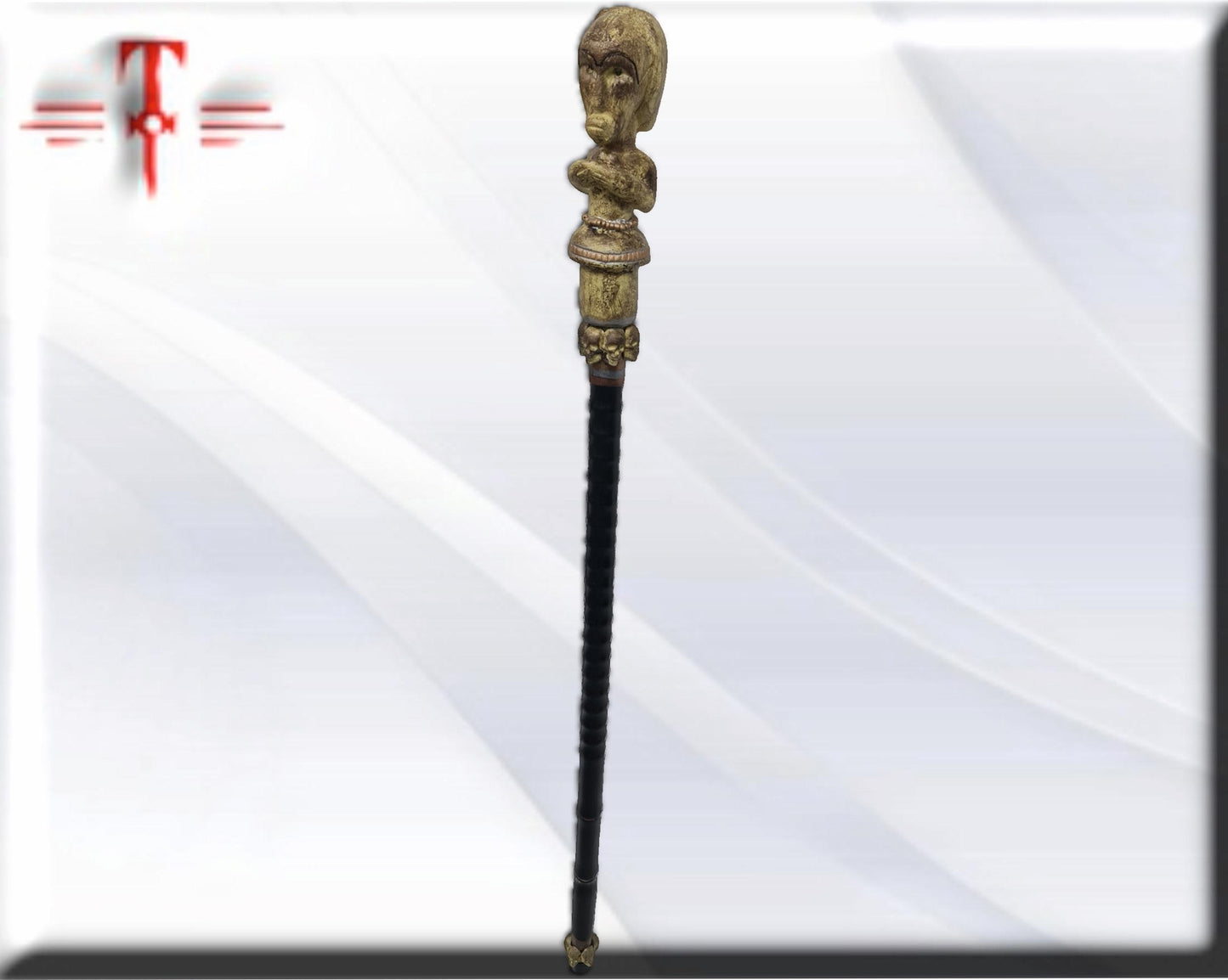 Bastón de carga Eggun , santería , Palo Mayombe , voodoo