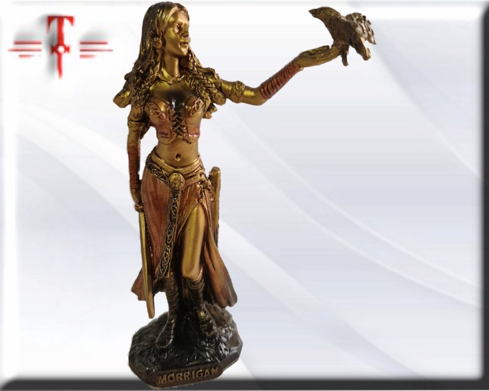 Statue des Gottes Dagda, mythologische Götter, esoterische und religiöse Gegenstände, handbemalt