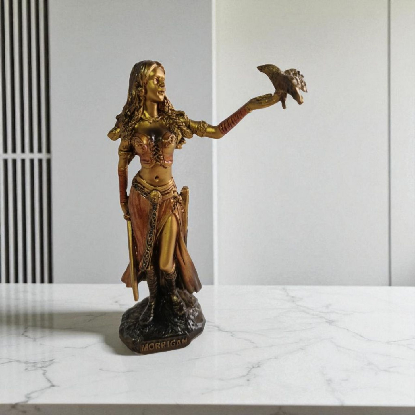 Statue des Gottes Dagda, mythologische Götter, esoterische und religiöse Gegenstände, handbemalt