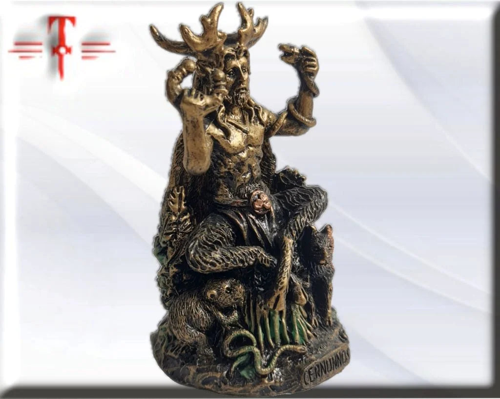 Statue des Gottes Dagda, mythologische Götter, esoterische und religiöse Gegenstände, handbemalt