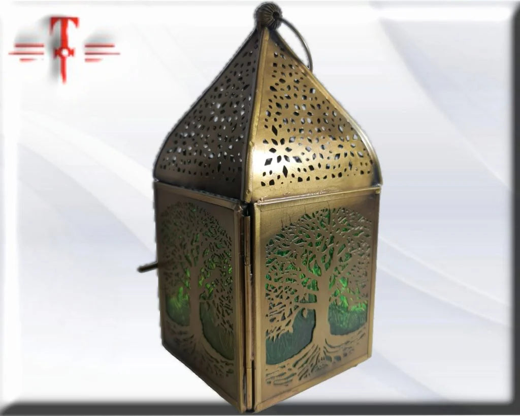 Porta velas laton arbol