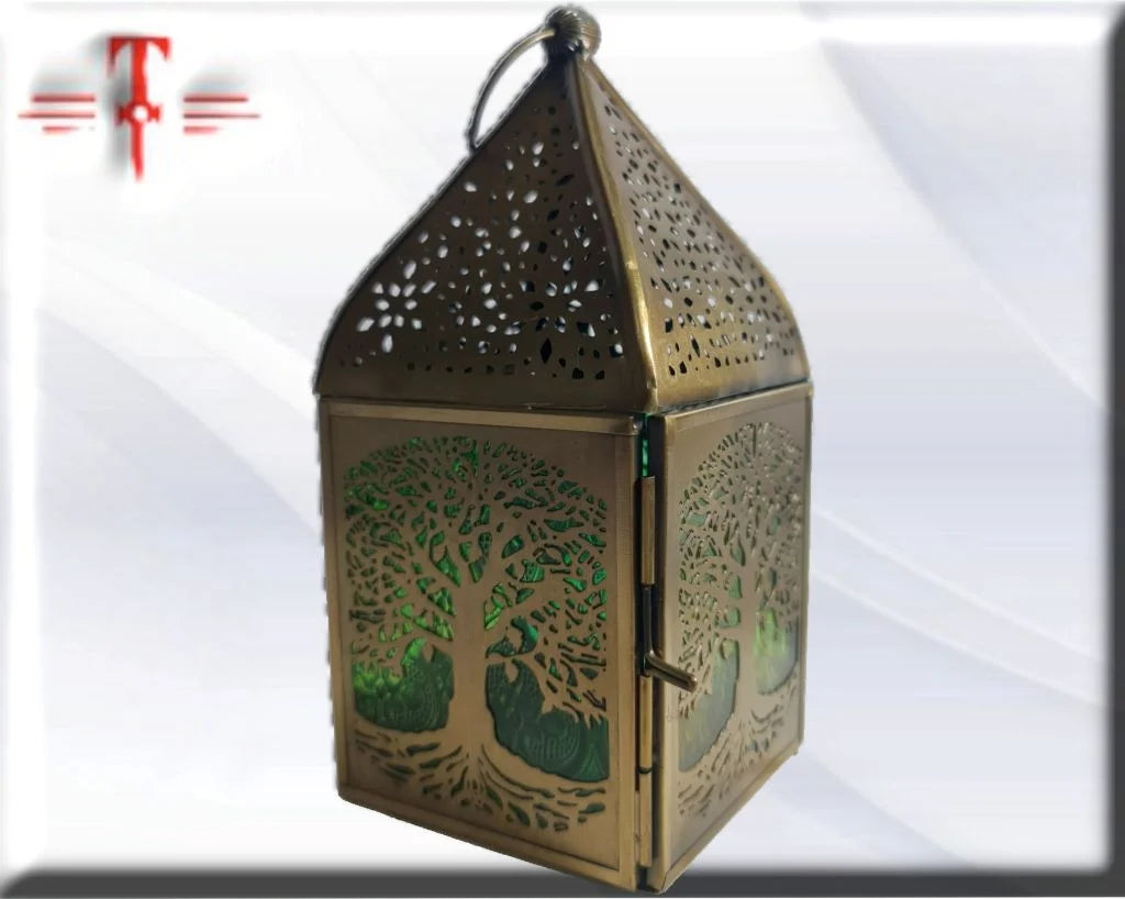 Porta velas laton arbol