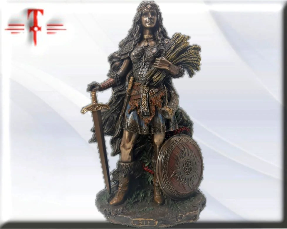 Statue des Gottes Dagda, mythologische Götter, esoterische und religiöse Gegenstände, handbemalt