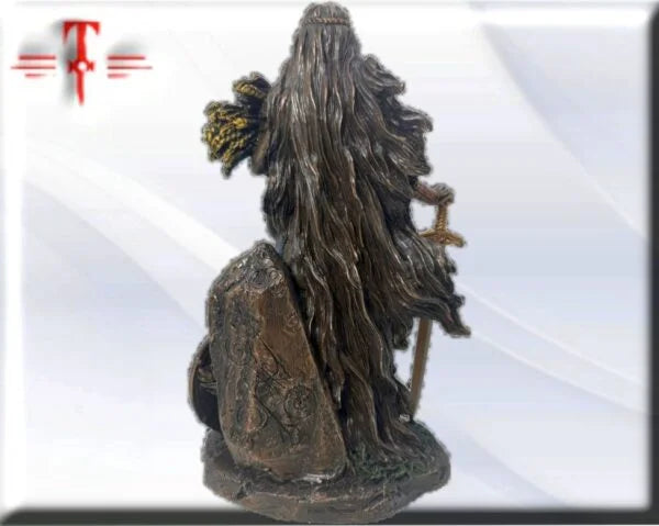 Statue des Gottes Dagda, mythologische Götter, esoterische und religiöse Gegenstände, handbemalt