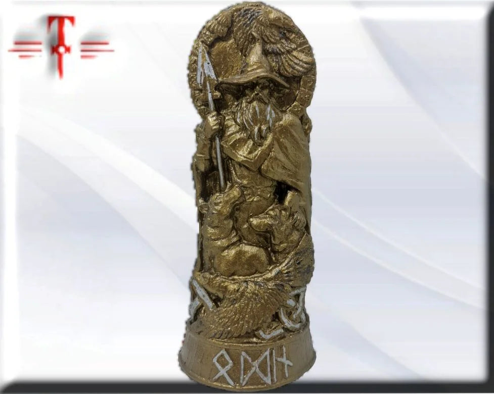 Statue des Gottes Dagda, mythologische Götter, esoterische und religiöse Gegenstände, handbemalt