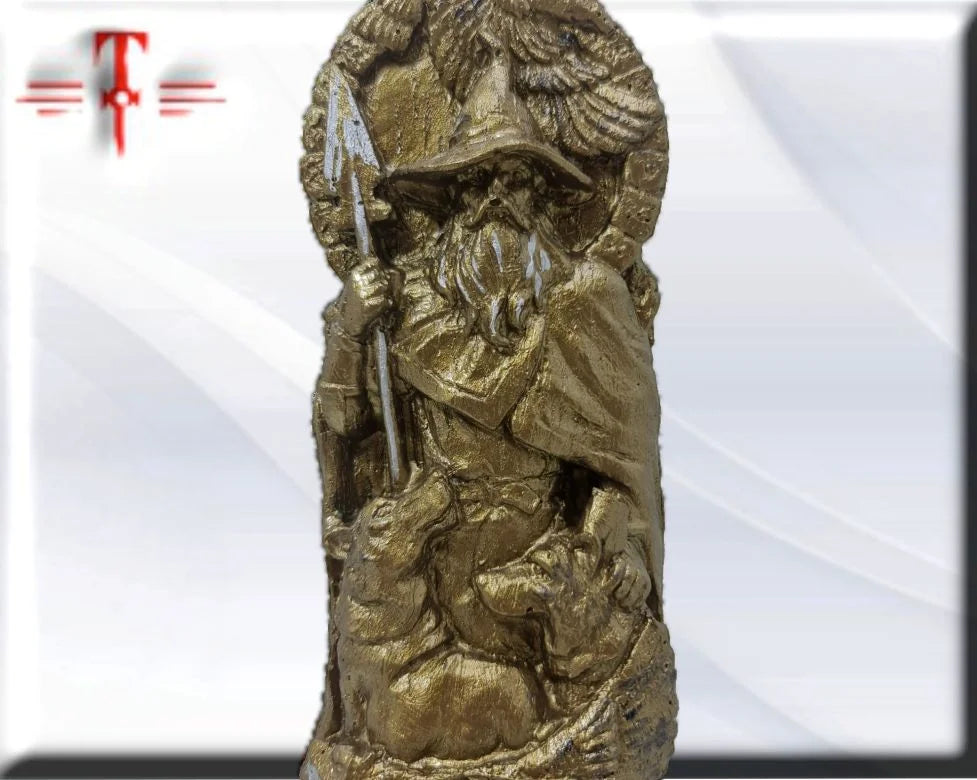 Statue des Gottes Dagda, mythologische Götter, esoterische und religiöse Gegenstände, handbemalt