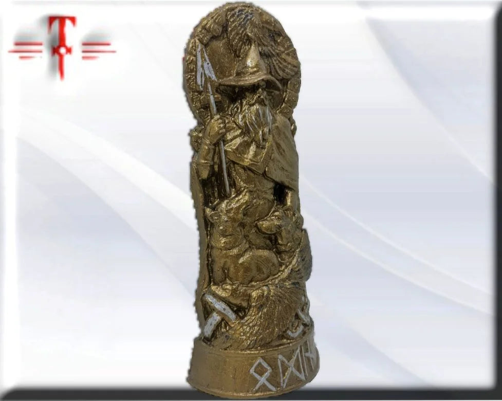 Statue des Gottes Dagda, mythologische Götter, esoterische und religiöse Gegenstände, handbemalt