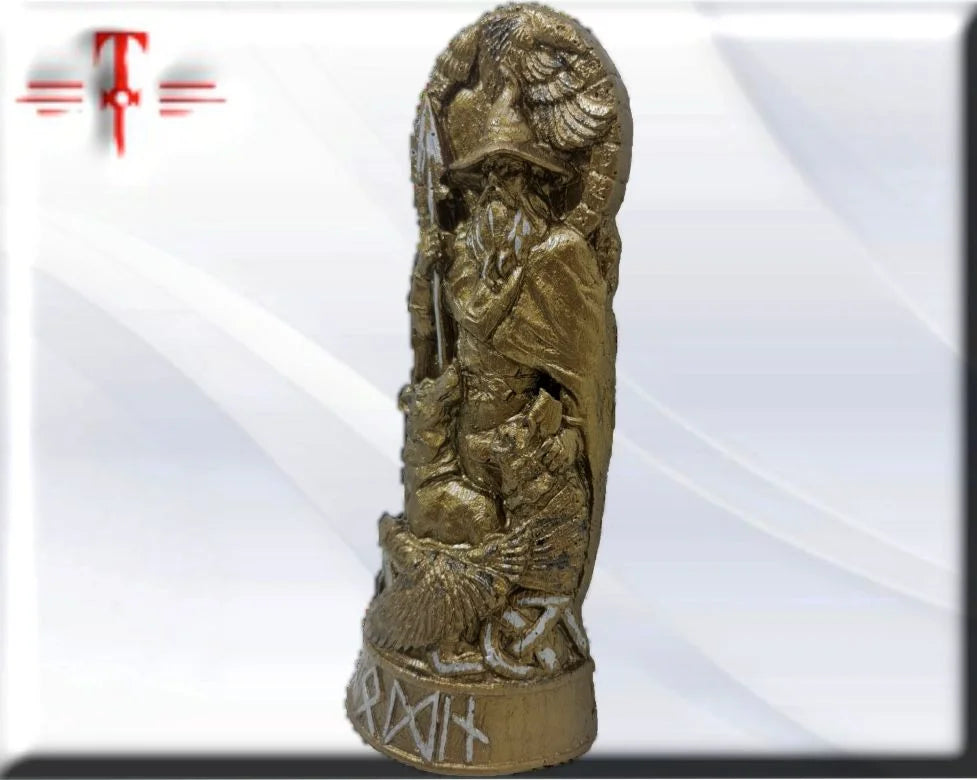 Statue des Gottes Dagda, mythologische Götter, esoterische und religiöse Gegenstände, handbemalt