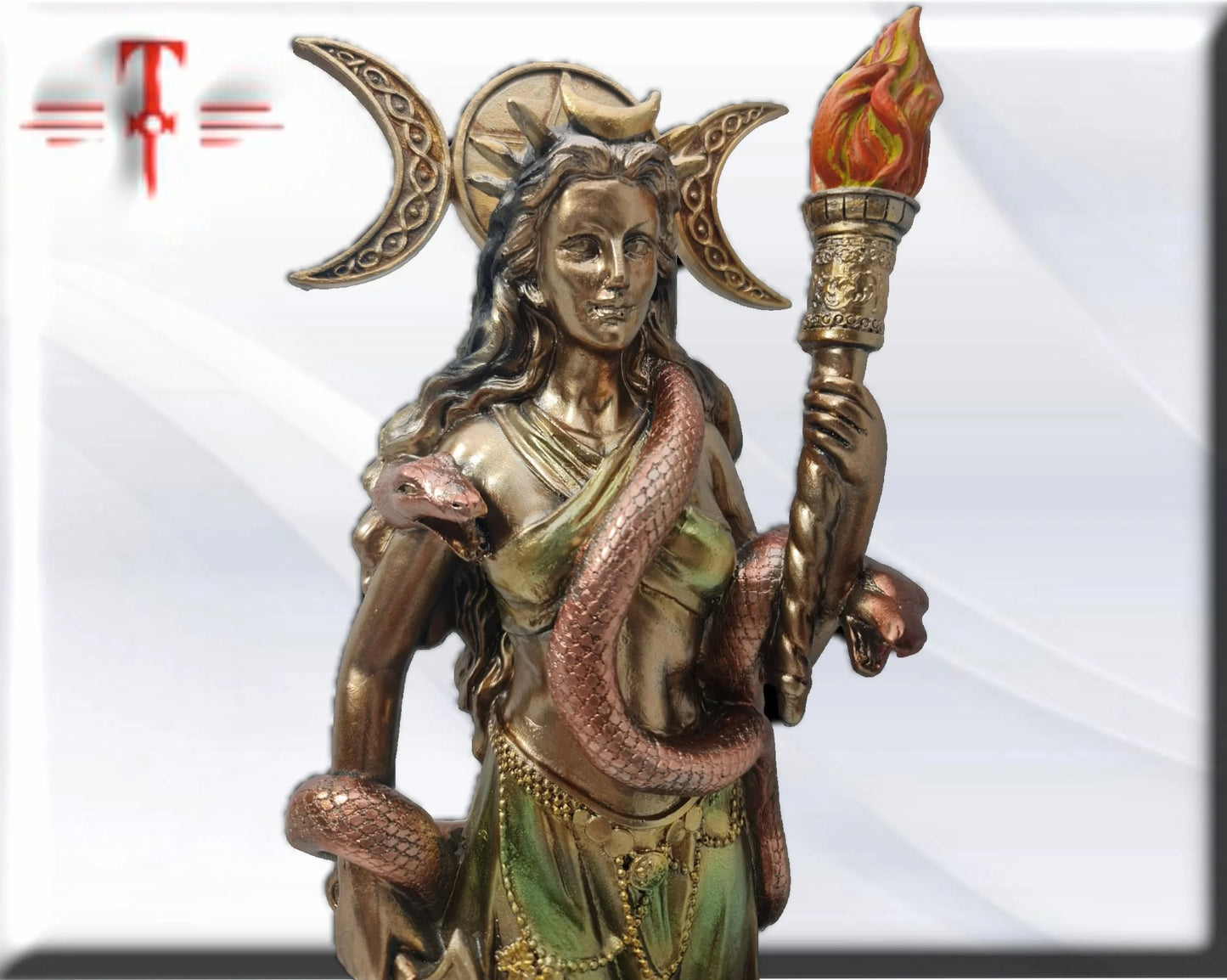 Statue des Gottes Dagda, mythologische Götter, esoterische und religiöse Gegenstände, handbemalt