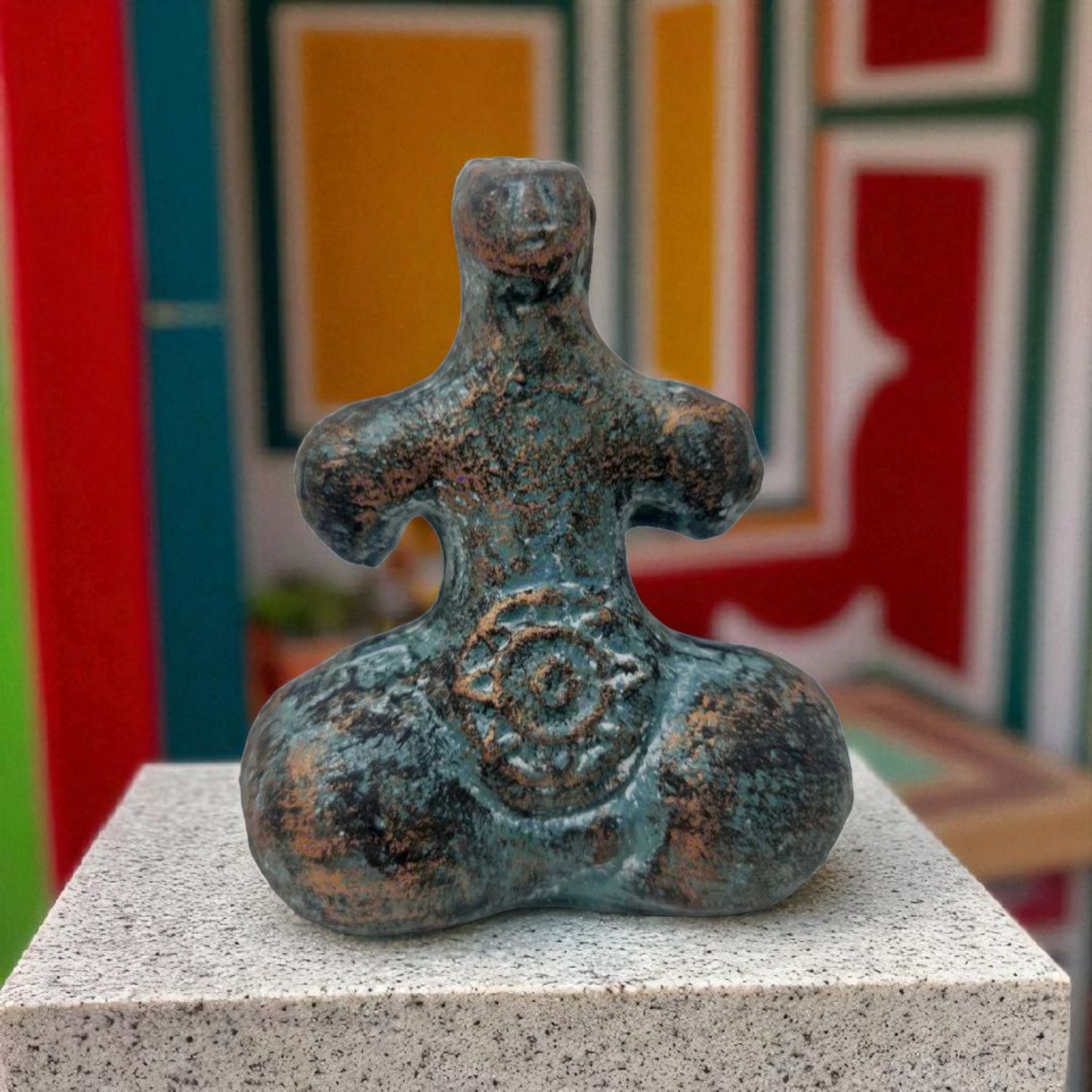 Statue des Gottes Dagda, mythologische Götter, esoterische und religiöse Gegenstände, handbemalt