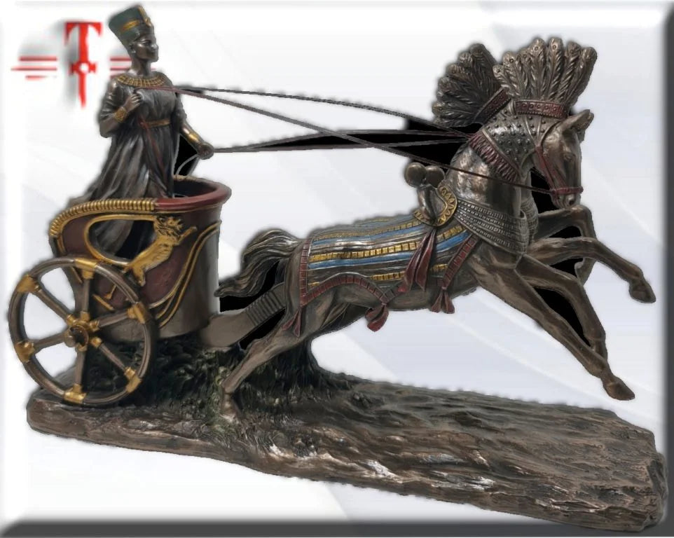 Gran Esposa Real Nefertiti en carro de caballos