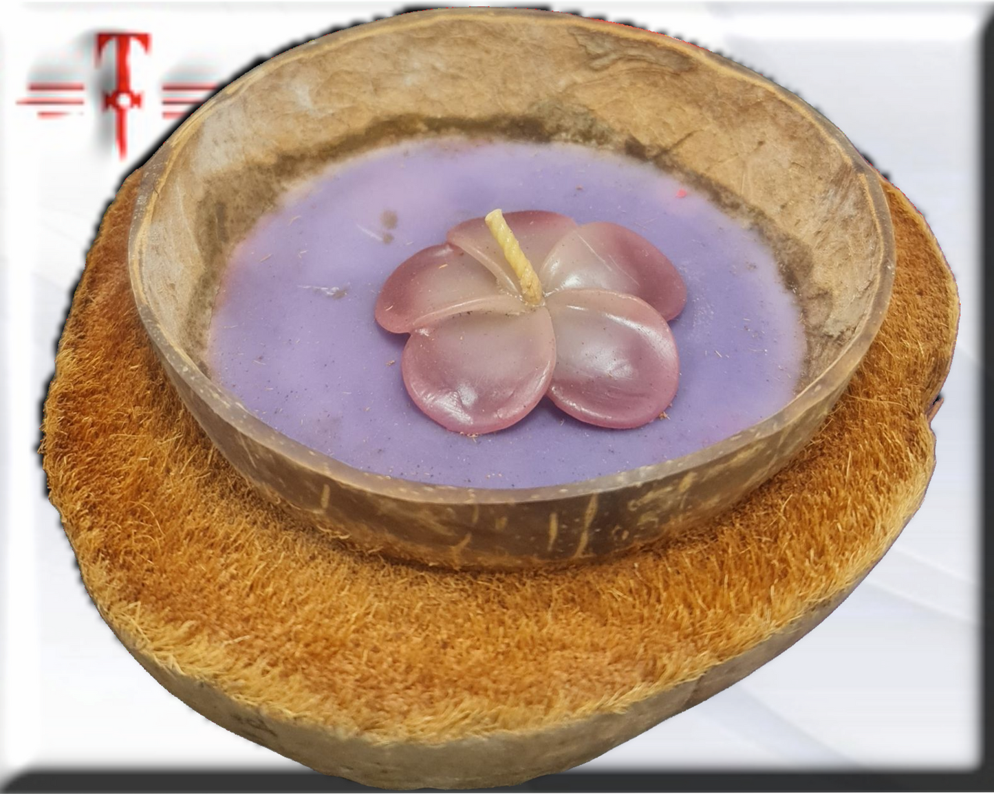 vela en coco