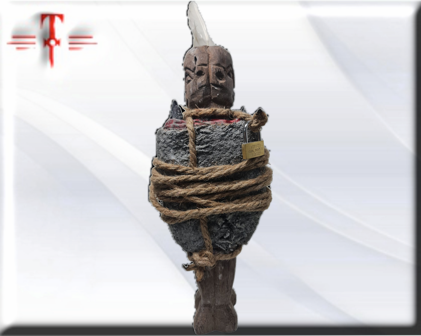Fetiche de Amarre vudodo , secretos del Vodoun africano , arte africano