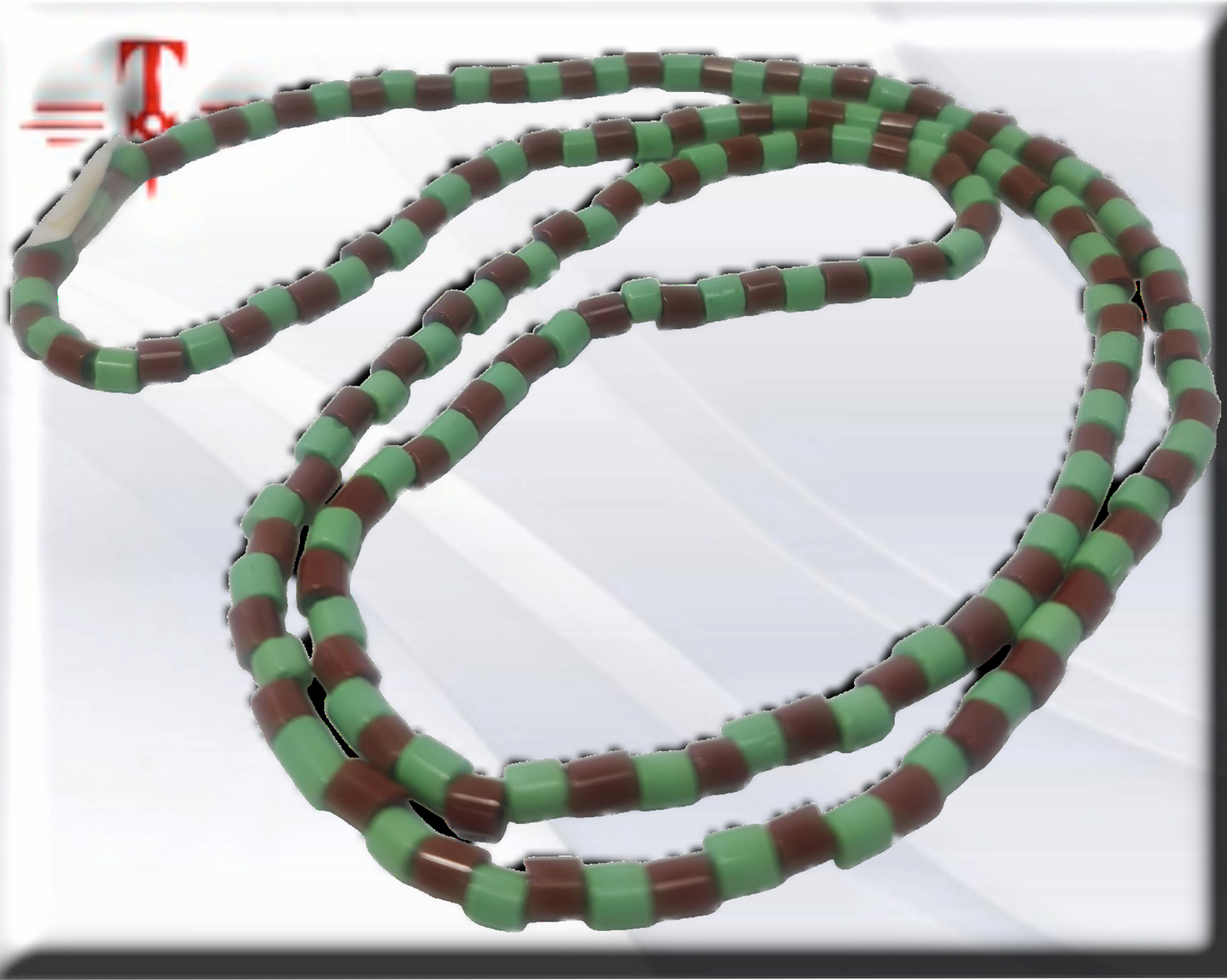 Collar nigeriano de 6 mm, Ifá ,Babalawo , Yoruba , Nigeria