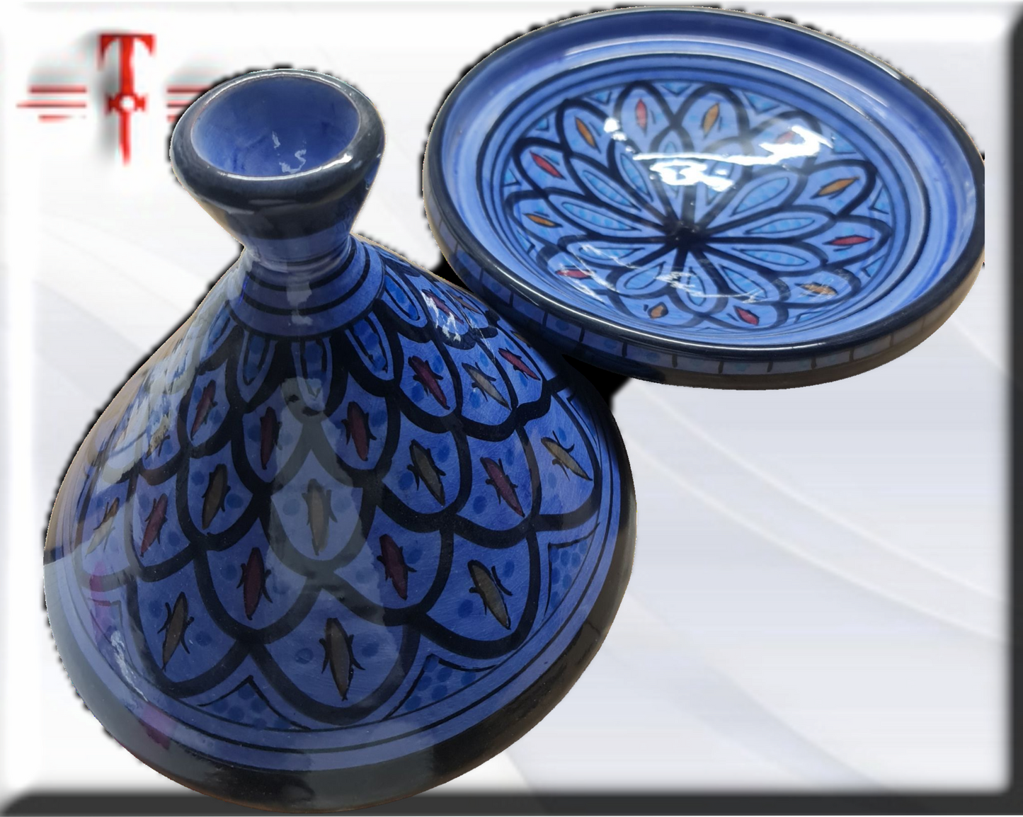 Tajin artesanal de 22cm Marruecos