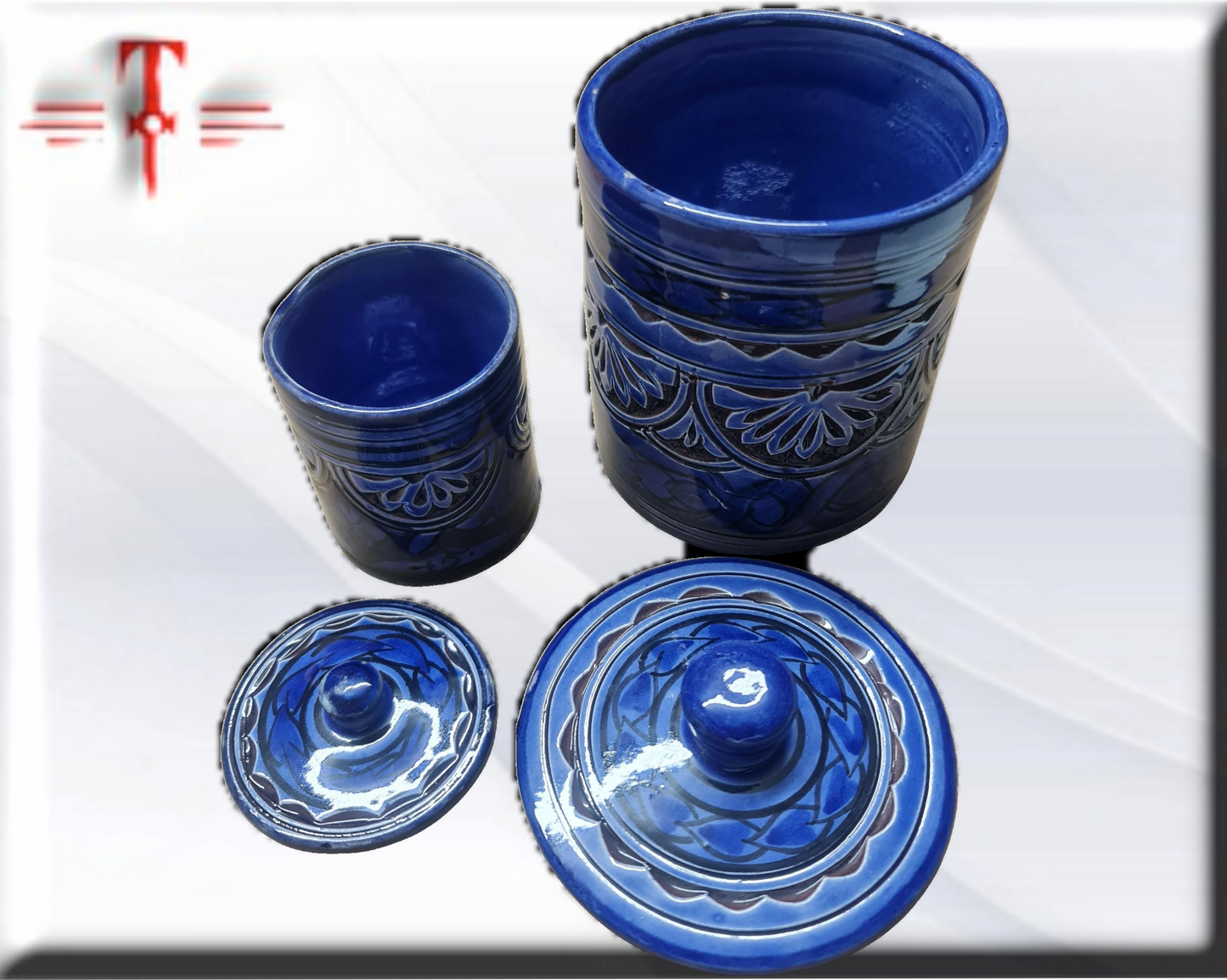 Pareja de tarros Orisha Yemaya , productos de Santeria , articulos religiosos
