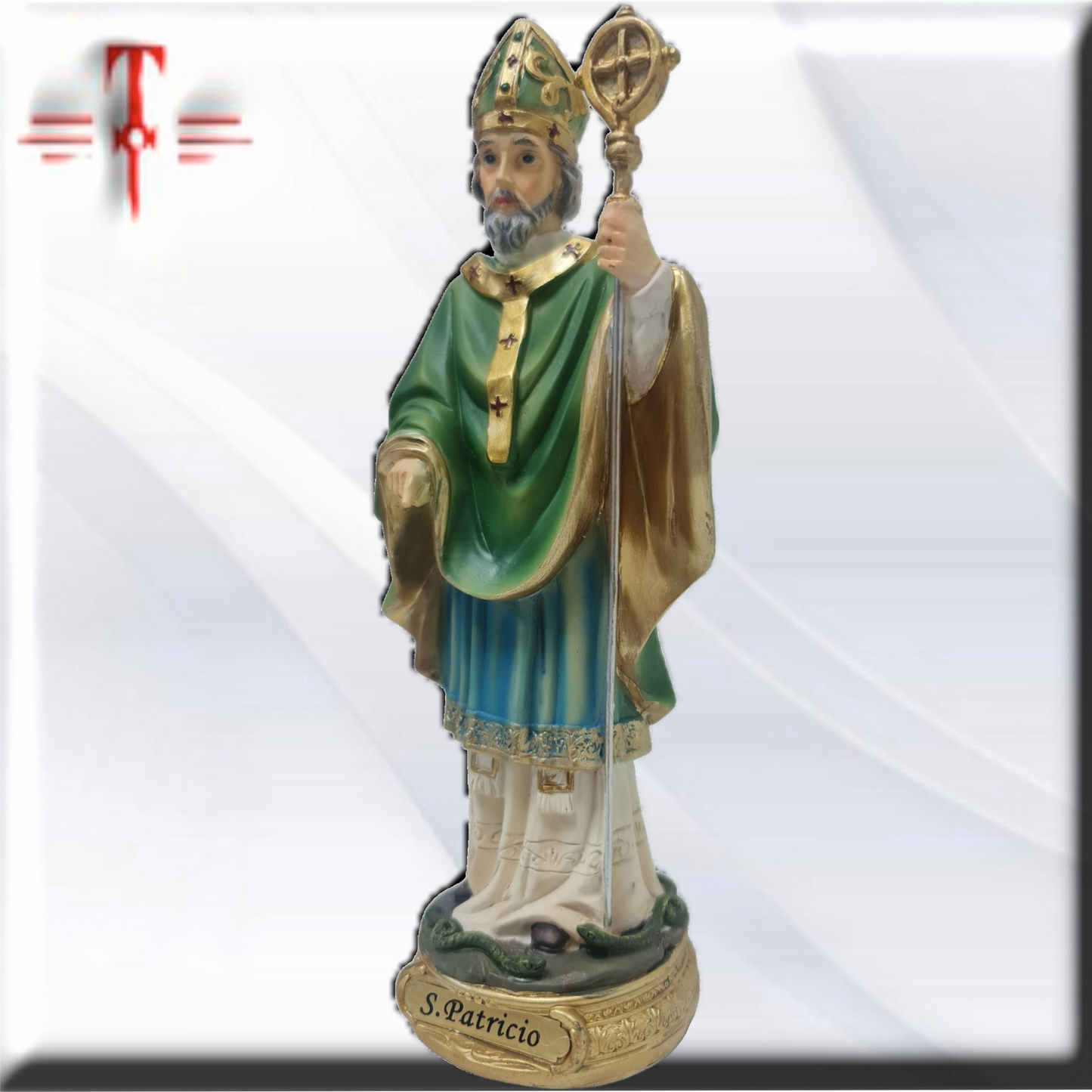 San Patricio 20cm , Santos y Vírgenes católicos , productos Religiosos