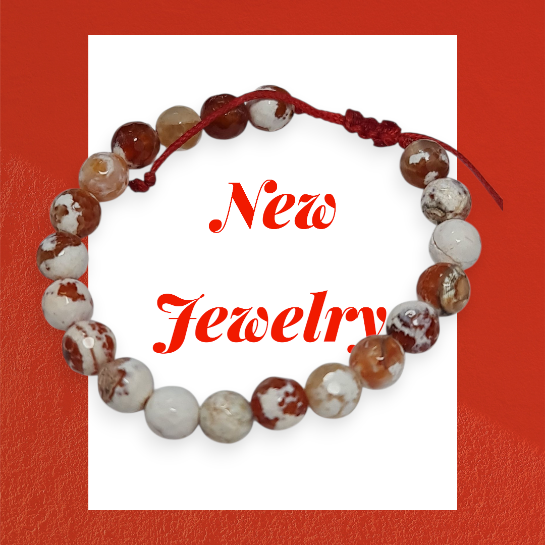pulsera de Agata roja