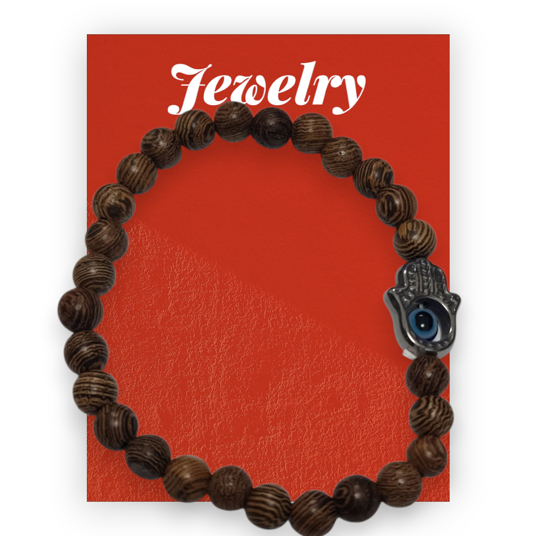 pulsera Palo santo y Hamsa