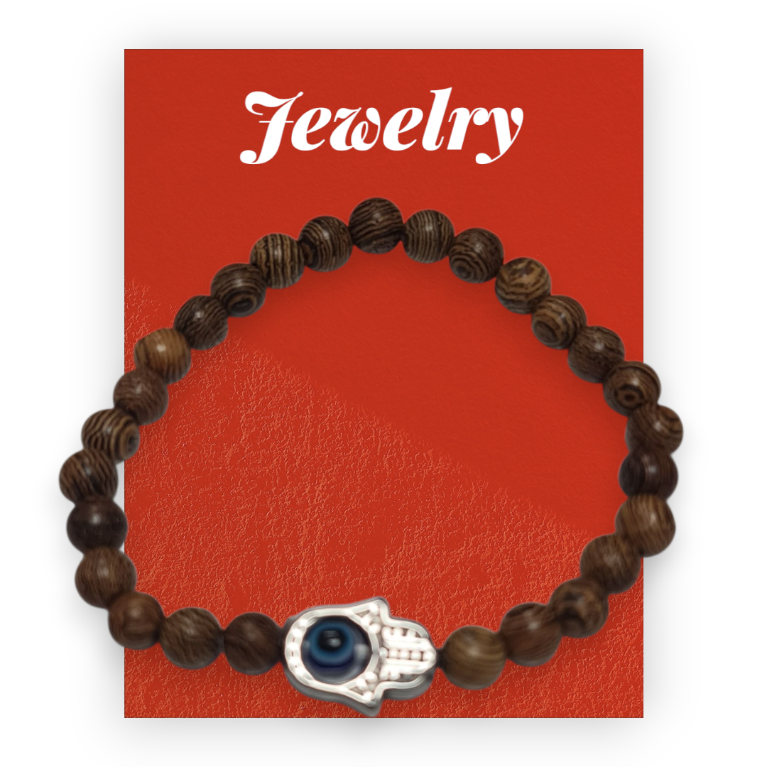 pulsera Palo santo y Hamsa
