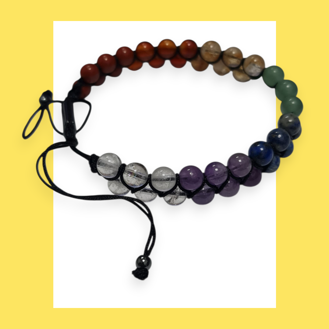 pulsera 7 chakras doble