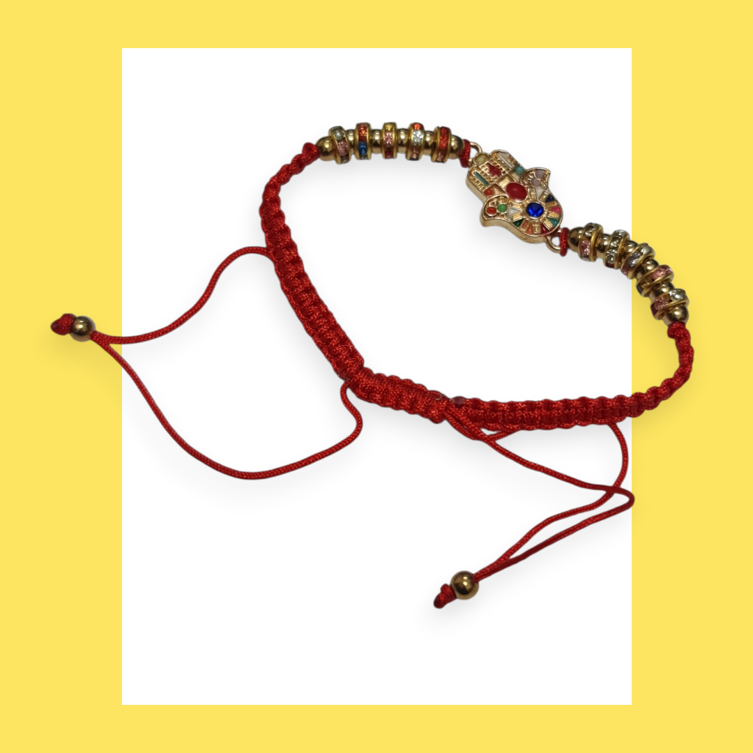 pulsera Hamsa roja
