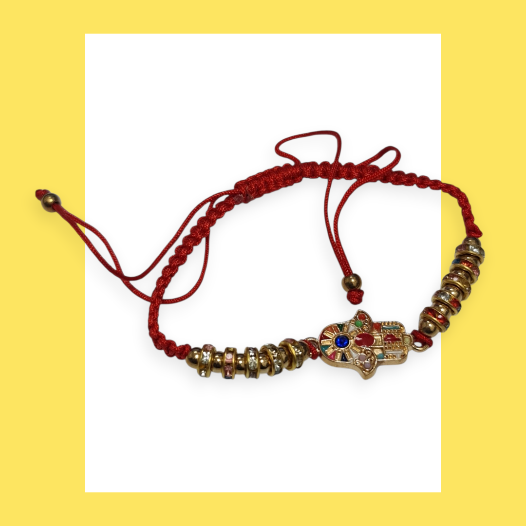 pulsera Hamsa roja