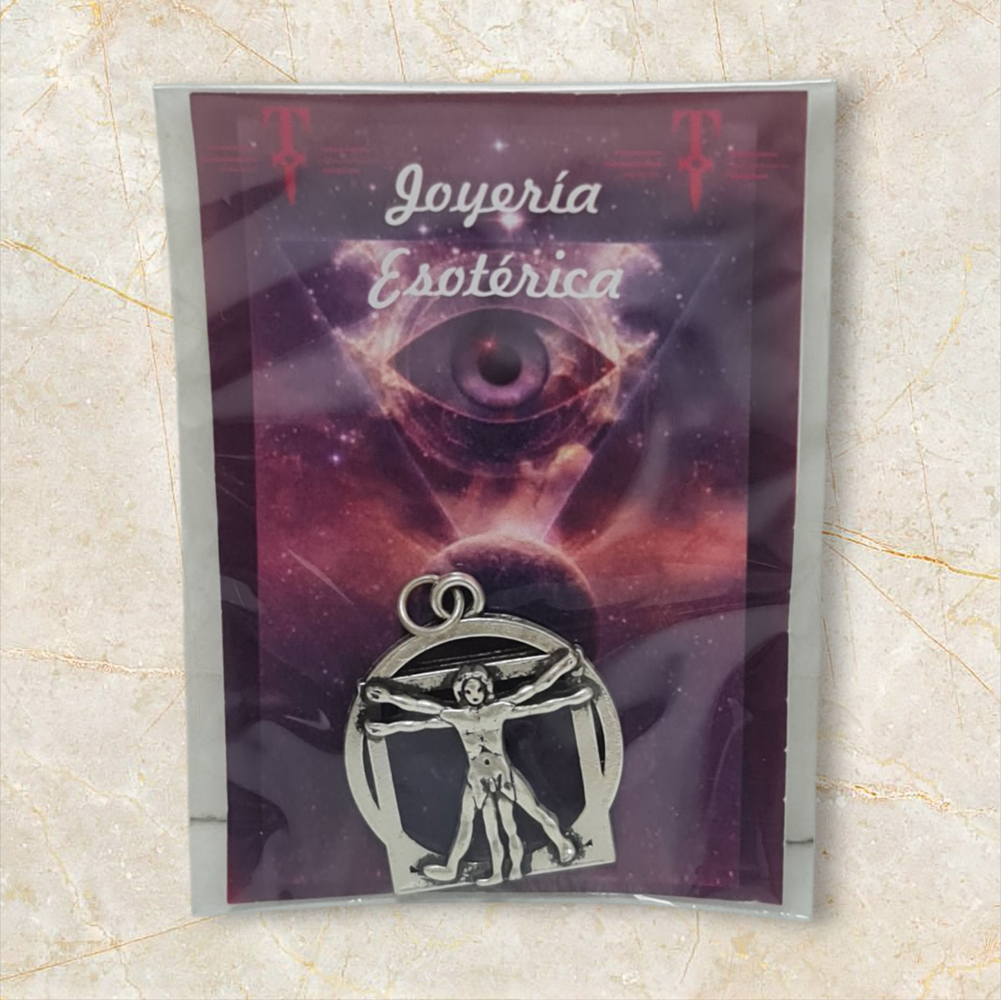 colgante hombre de vitruvio