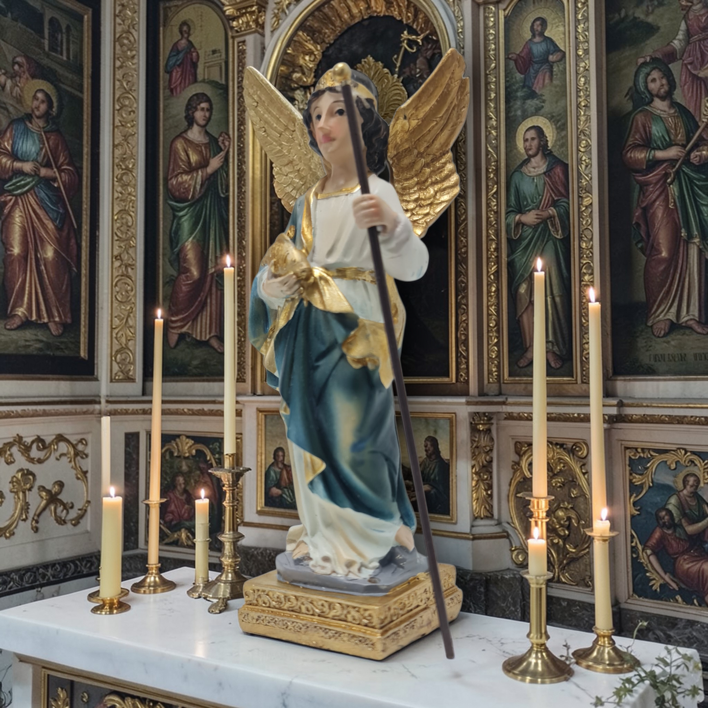 Arcangel Rafael 12cm , Santos y Vírgenes católicos , productos Religiosos