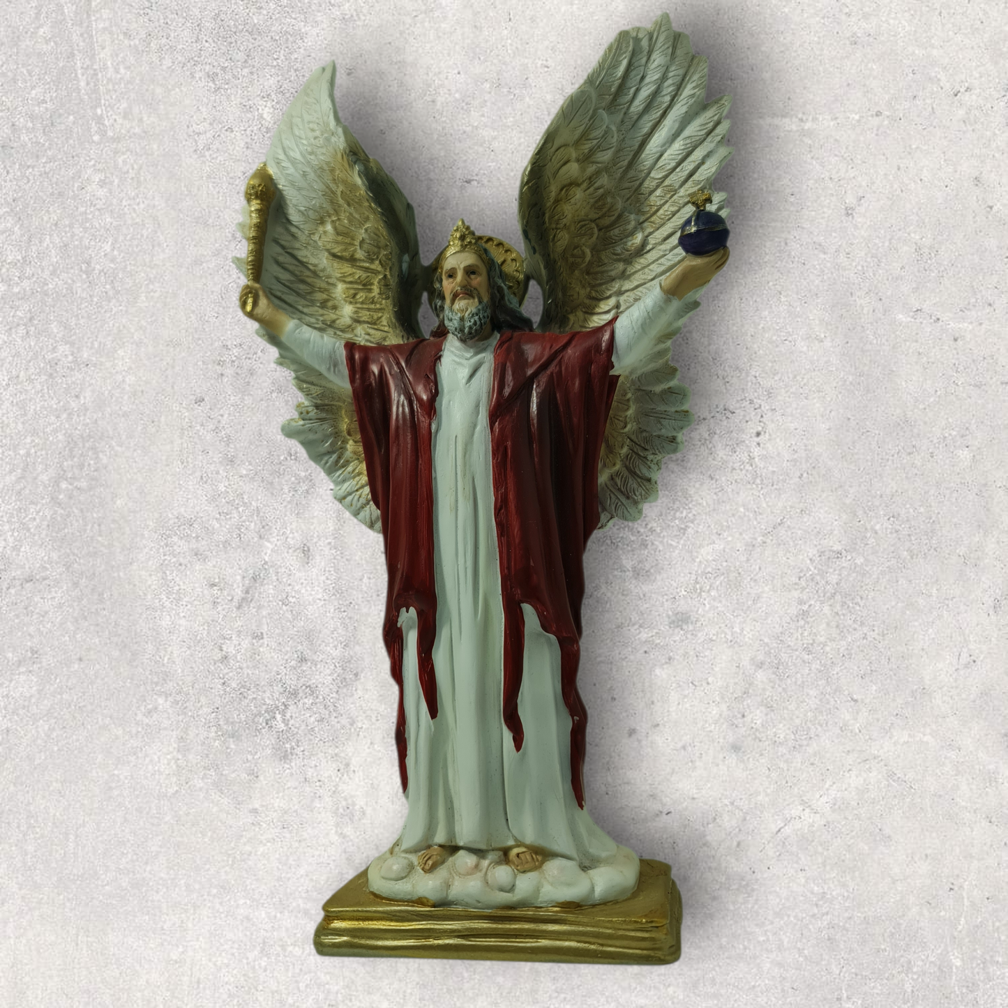 Statue des Gottes Dagda, mythologische Götter, esoterische und religiöse Gegenstände, handbemalt